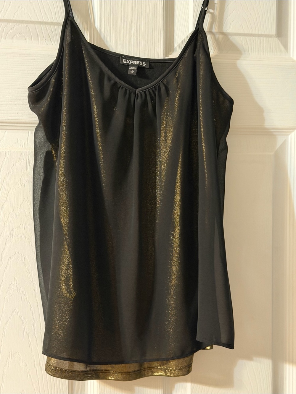 Express Black Satin Slip Dress with Adjustable Straps